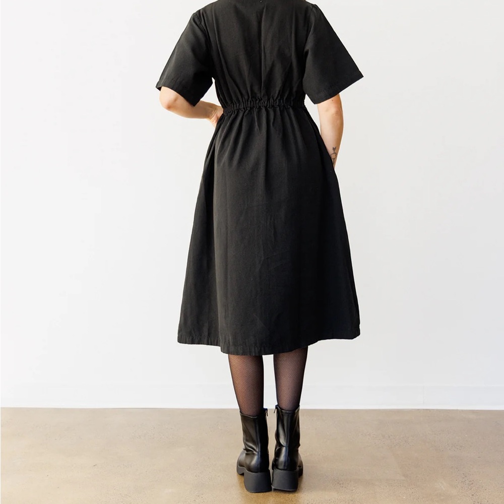 Noble Adult Long Utility Dress in Ash - Picture 3 of 5